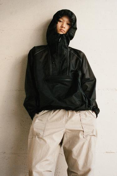 WINDPROOF JACKET X AND WANDER® - Dark navy by Zara - Image 0