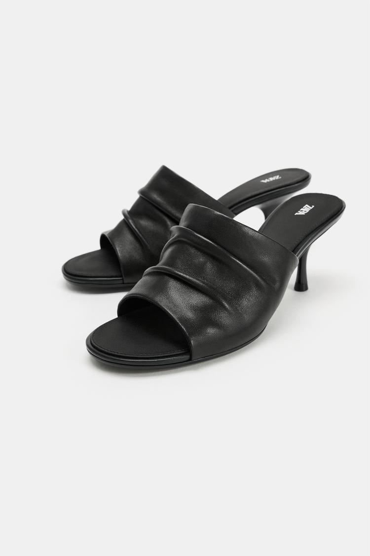 Sandalias de tacón de cuero 3
