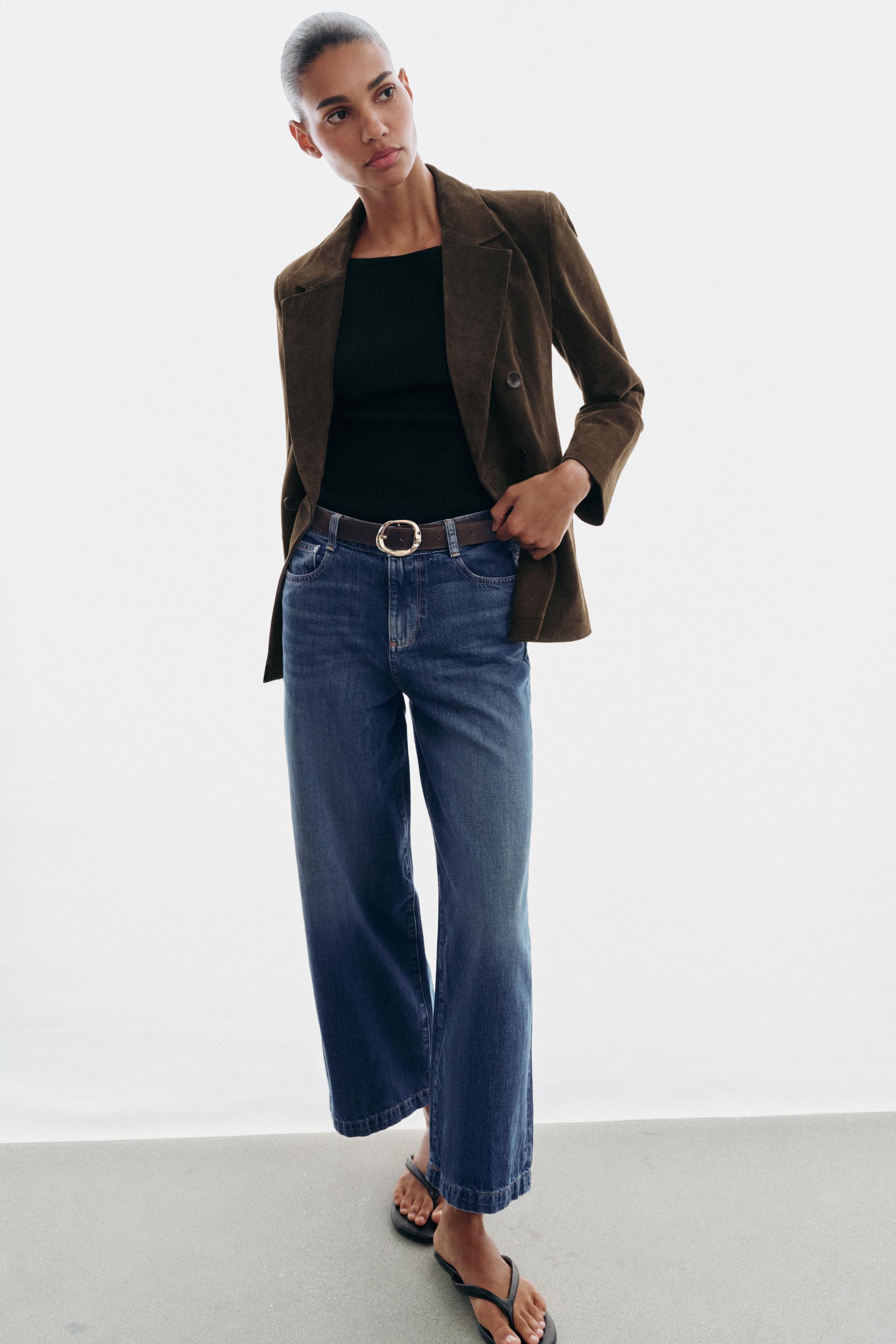 KEMERLİ Z1975 WIDE LEG CROP JEAN - Görsel 7