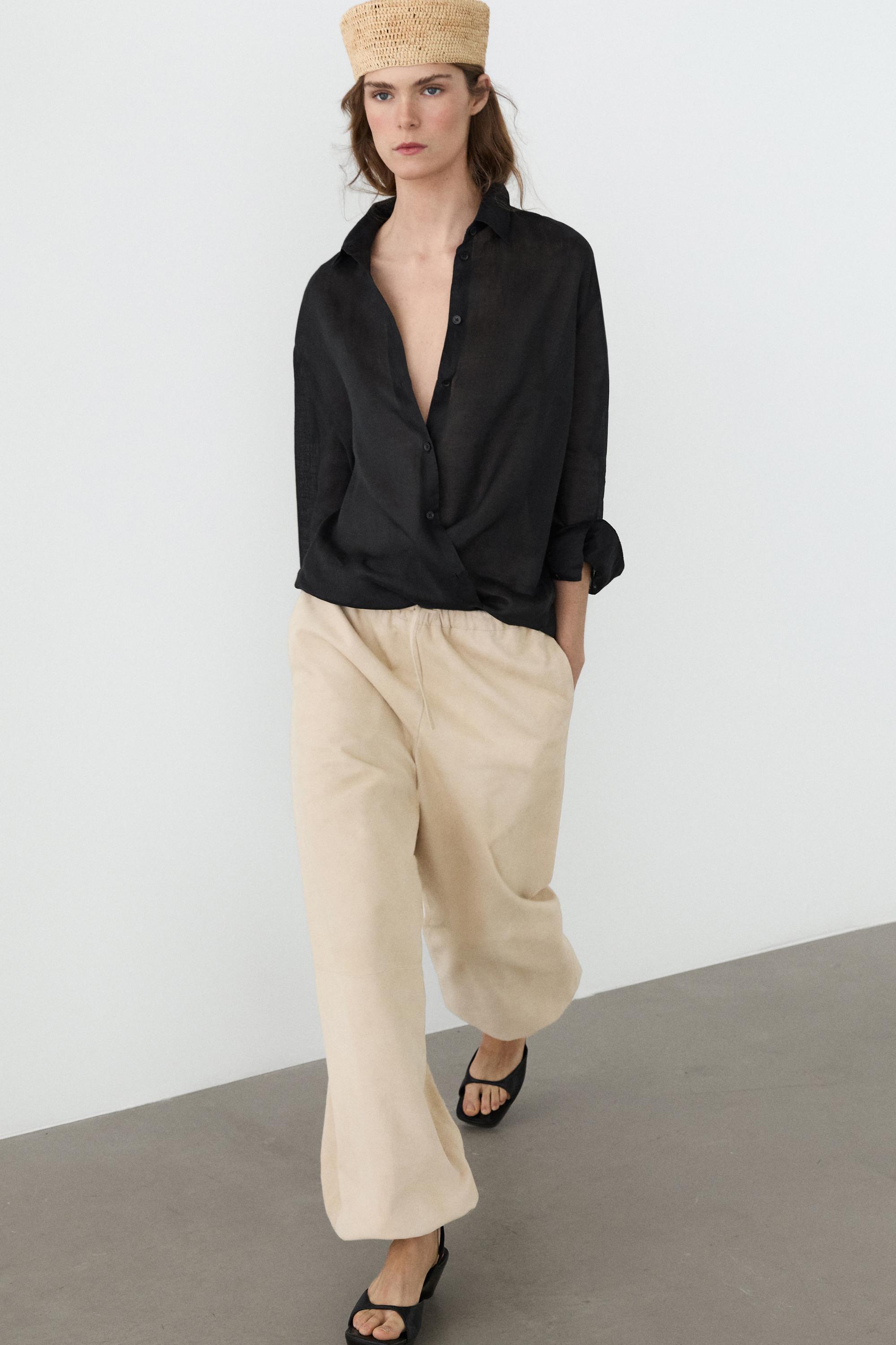 Flowing 100% ramie shirt