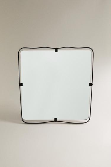 METAL TABLE MIRROR - Brown by Zara