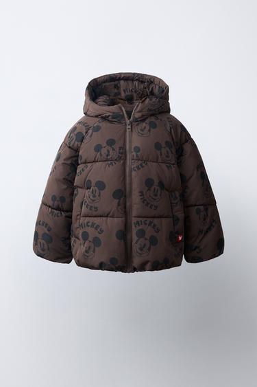 Zara Prošivena vodootporna jakna MICKEY MOUSE © DISNEY – Smeđa