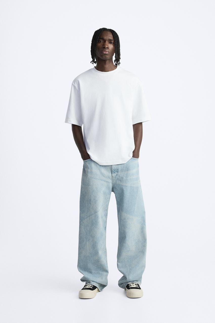 Blue denim baggy jeans Clearance