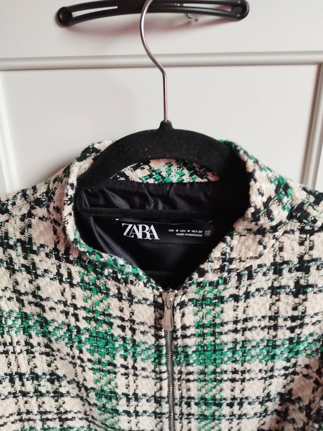 CHECK TEXTURED BOMBER JACKET - Image 2