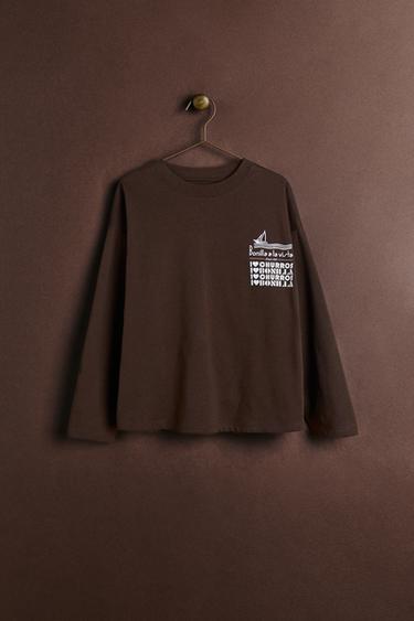 Zara BONILLA A LA VISTA ® X ZARA PRINTED T-SHIRT - Ecru