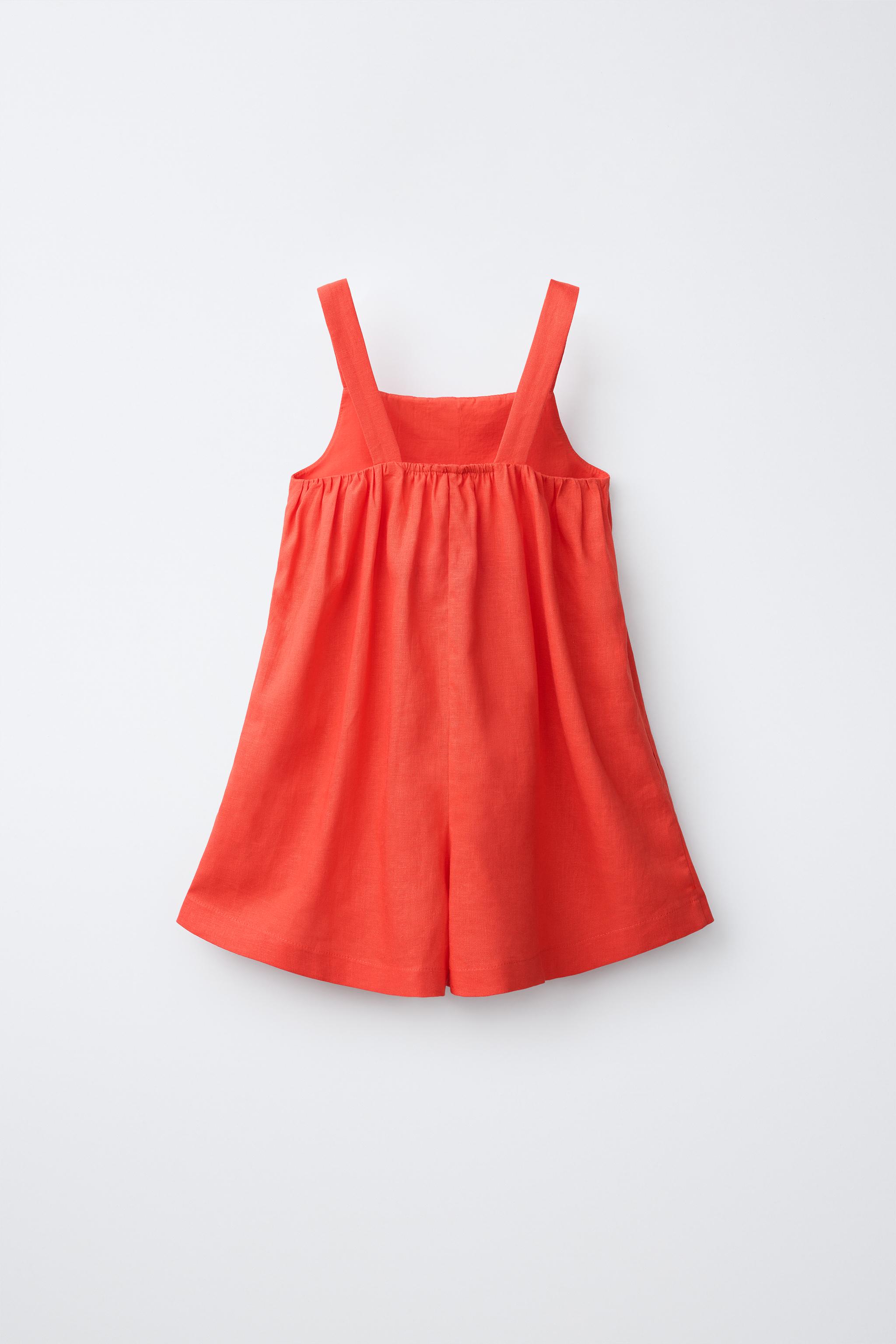Детские комбинезоны Zara PINTUCK SHORT JUMPSUIT — фото 3
