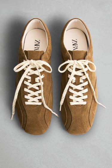 ZAPATILLA PIEL LIMITED EDITION - Marrón de Zara