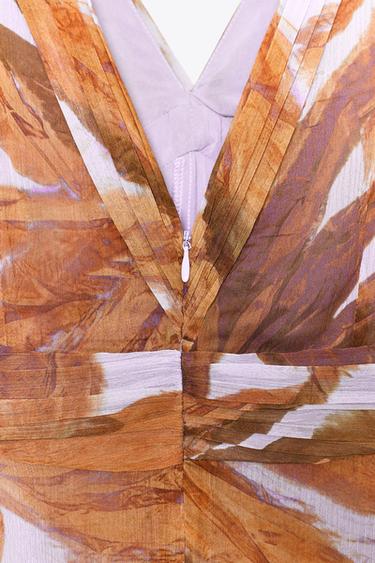 PRINTED MIDI DRESS - Multicoloured by Zara - Image 9