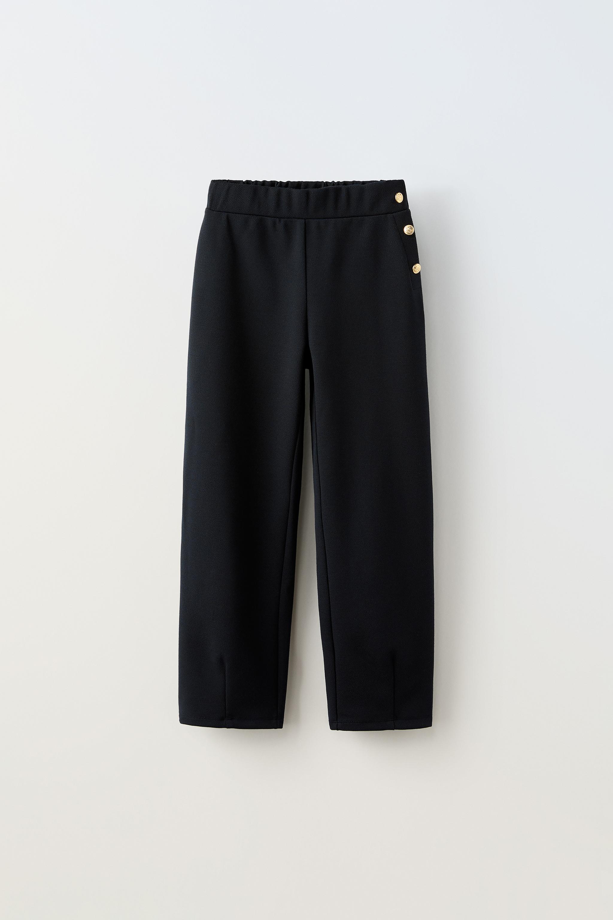 Side button pants zara online