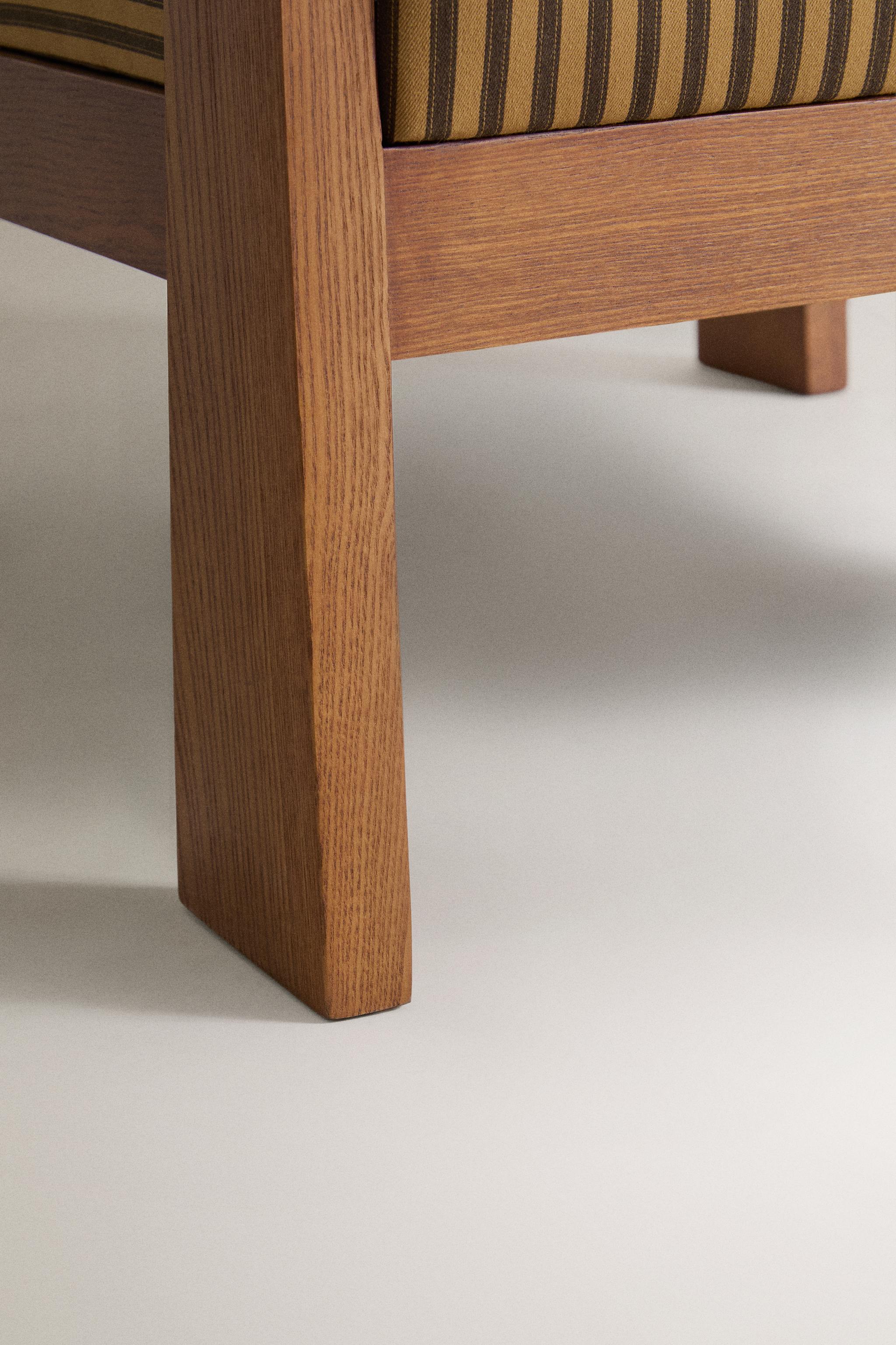Zara STRIPED ASH ACCENT CHAIR — фото 4