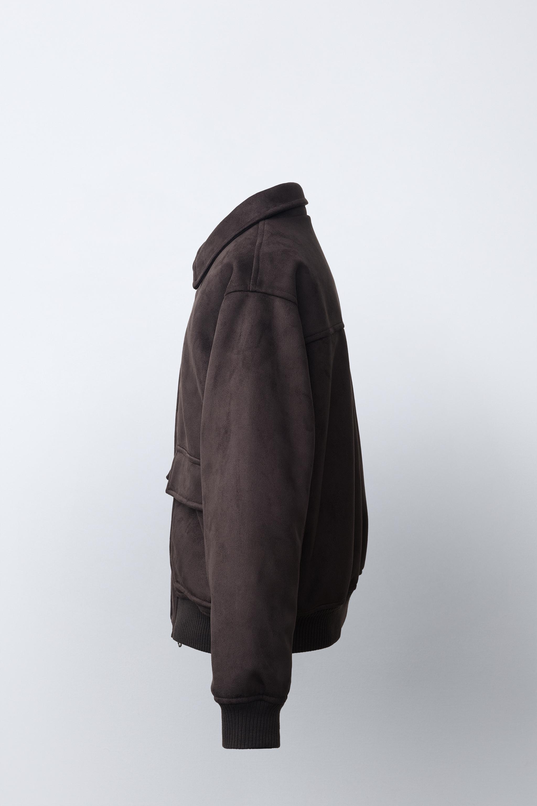 BLOUSON BOMBER EFFET DAIM