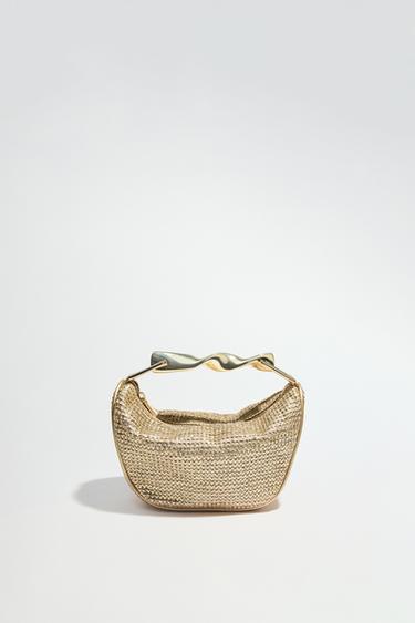 MINI BORSA CON MANICO METALLICO - Dorato di Zara