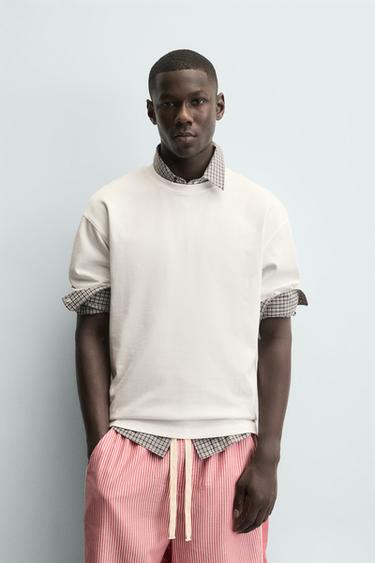 Zara 骰子圖案 T 恤 - 白色