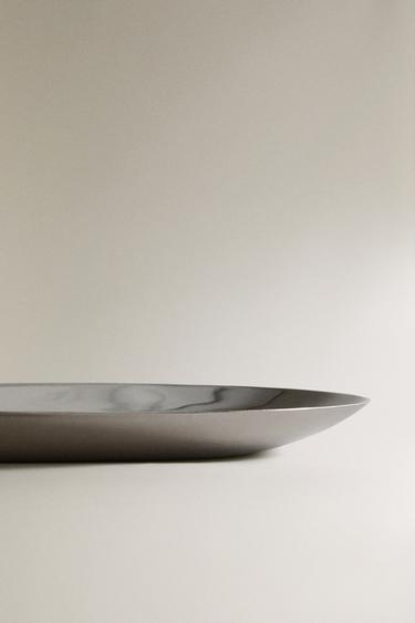 SHINY METAL BATHROOM TRAY - Silver by Zara - Image 3