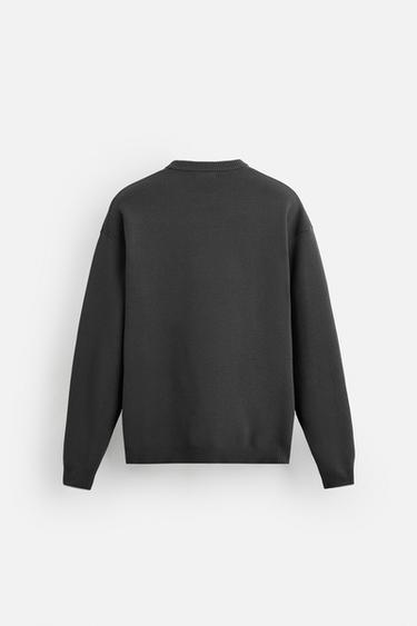 SOFT TEXTURED SWEATER - Anthracite grey by Zara - Image 6