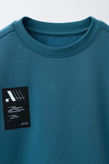 SPORTY LOGO SWEATSHIRT - Bluish by Zara - Image 2