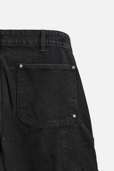 CARPENTER POCKET JEANS - Black by Zara - Image 7