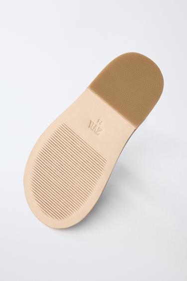 LEATHER CAGE SANDALS - Blue by Zara - Image 7