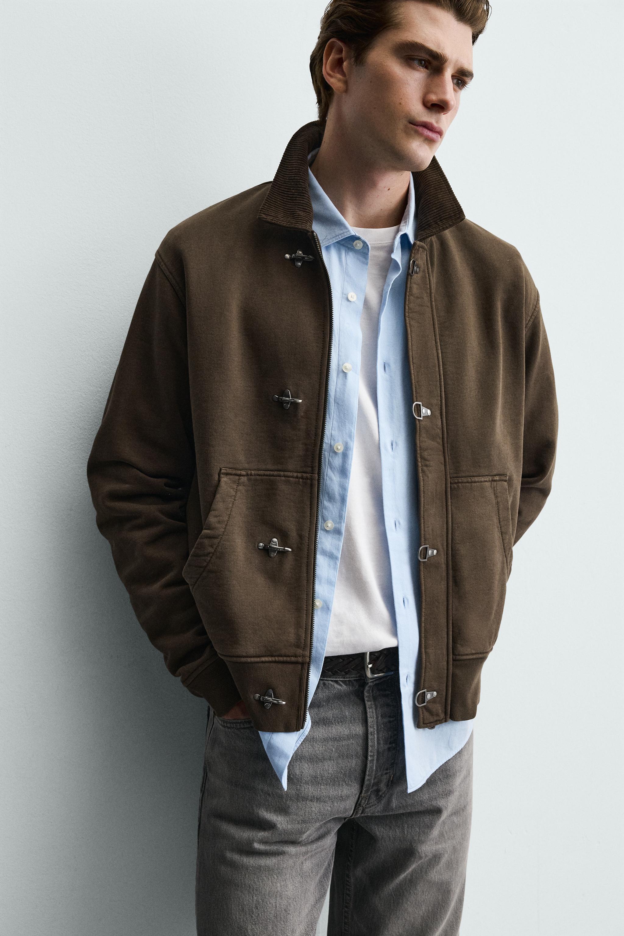 COMBINATION CORDUROY FIREMAN CLASP JACKET