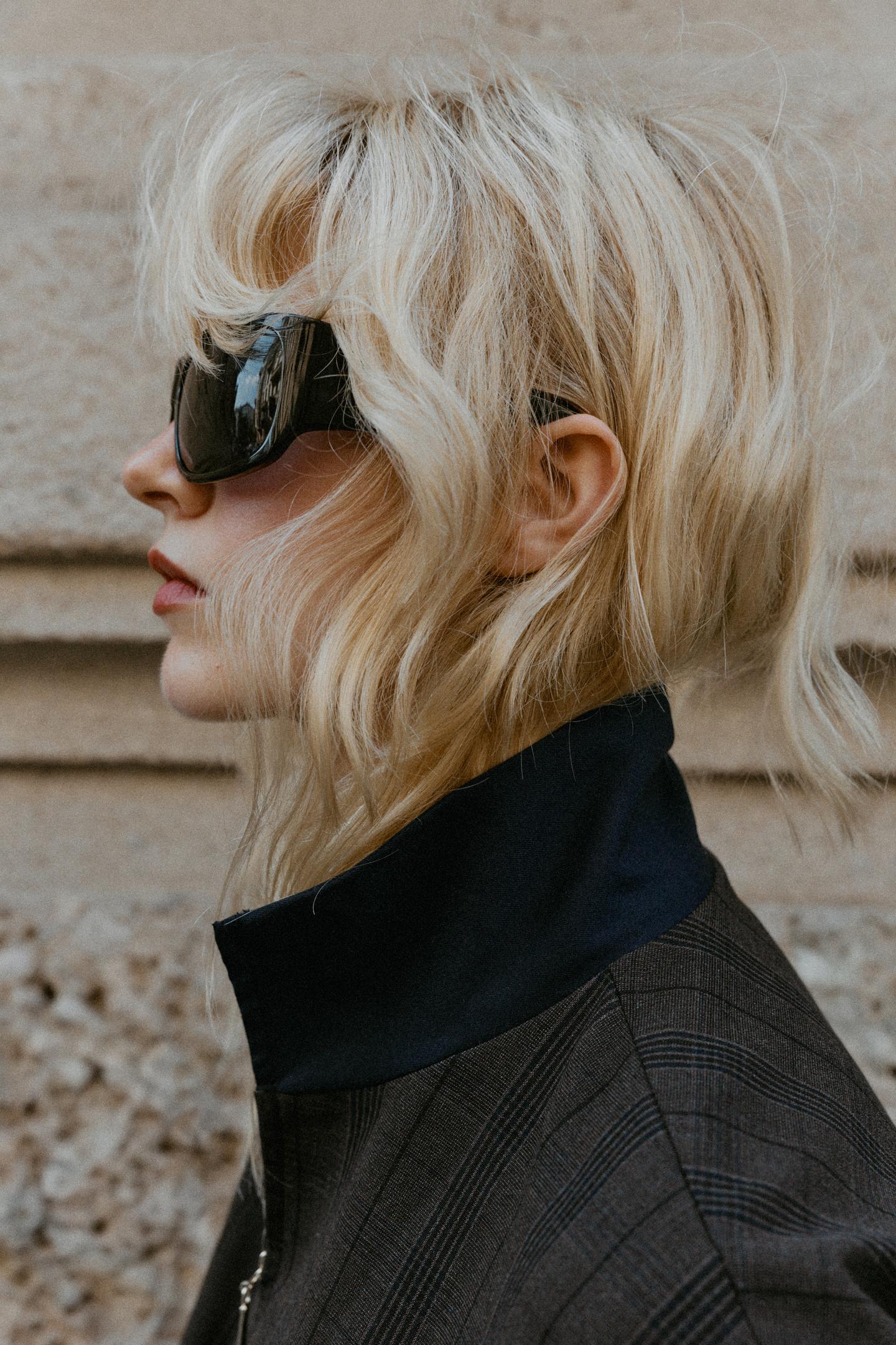 Женская куртка Zara Plaid Bomber, цвет: Тёмно-синий — фото 5