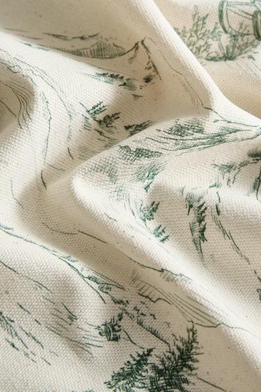 NAPPE COTON TOILE DE JOUY NOËL - Vert de Zara - Image 3