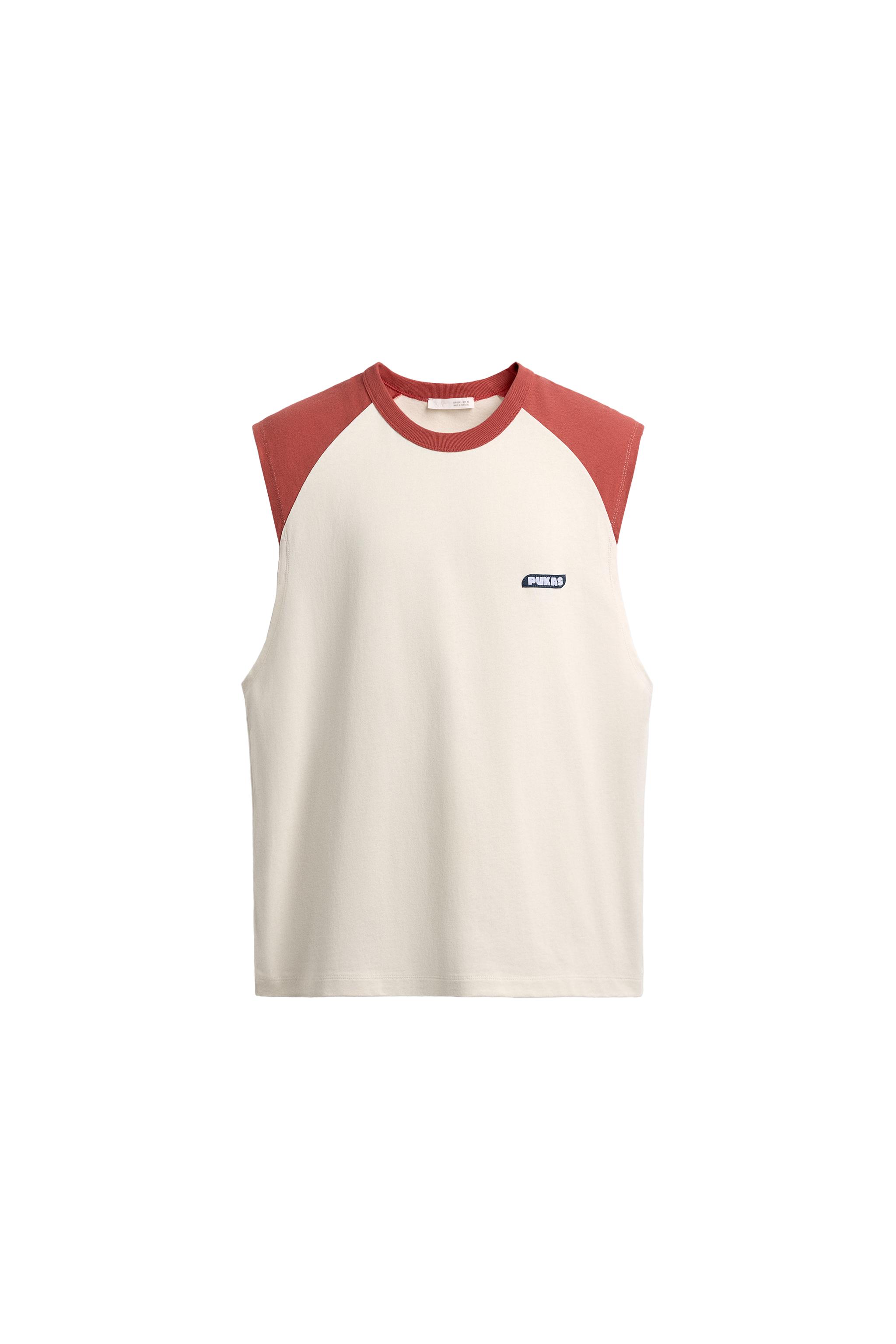 PUKAS SURF X ZARA COLOUR BLOCK TANK TOP - White / Red | ZARA South