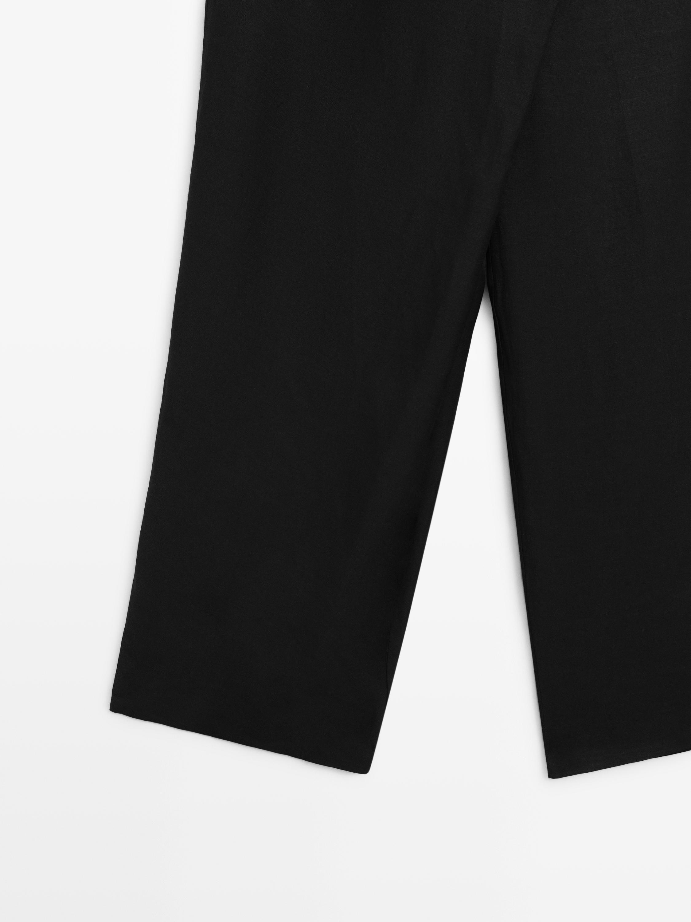 Flowing pareo trousers with tie detail