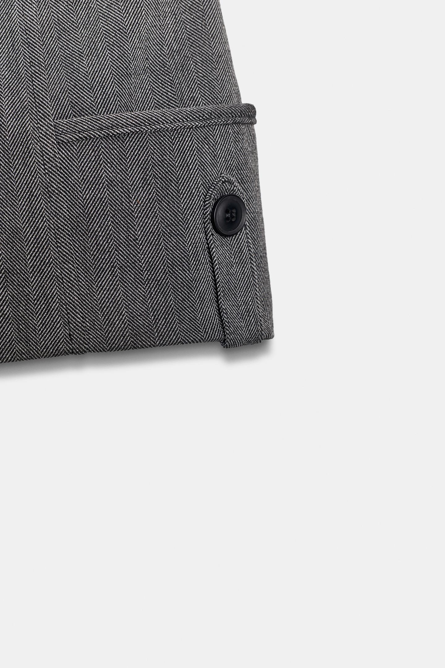 Женские шорты Zara Mini Pocket, цвет: Чёрный / Экрю — фото 7