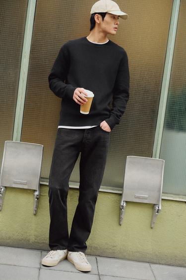 Zara 標準版型牛仔褲 - 碳色