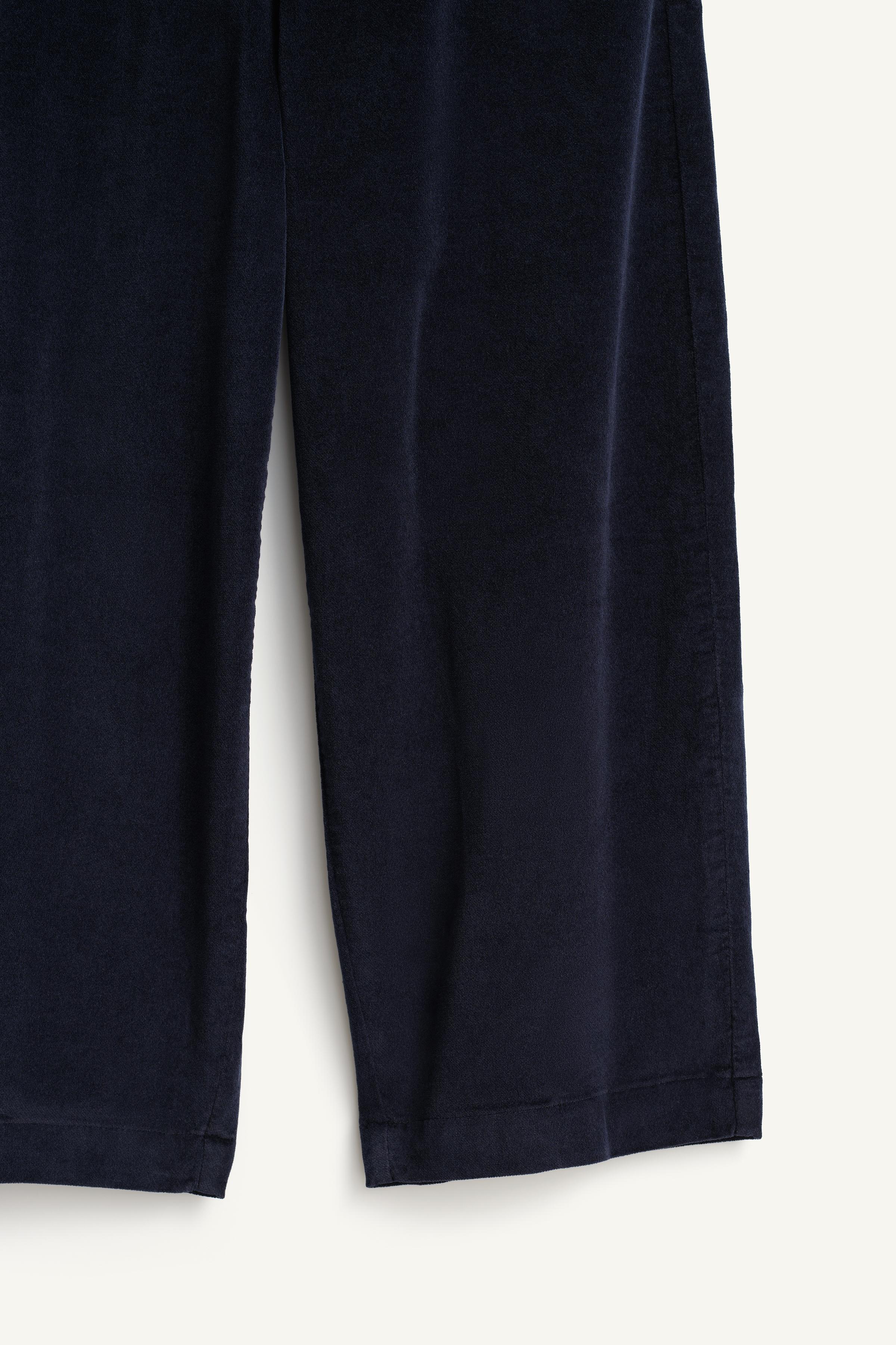 LIMITED EDITION VELVET BAGGY PANTS WITH MODAL