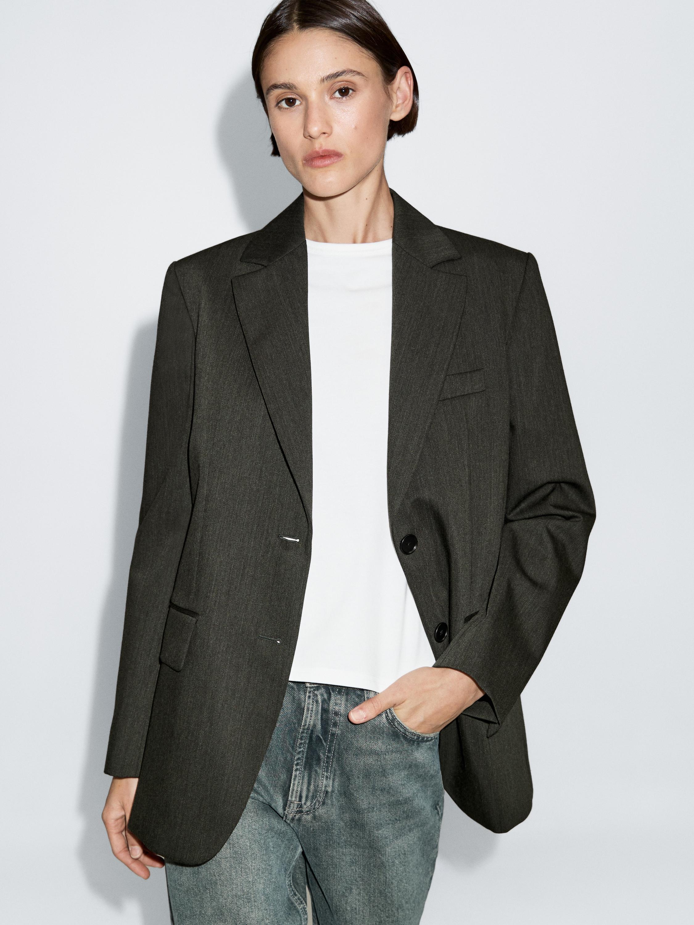 Blazer deux boutons 100 % laine