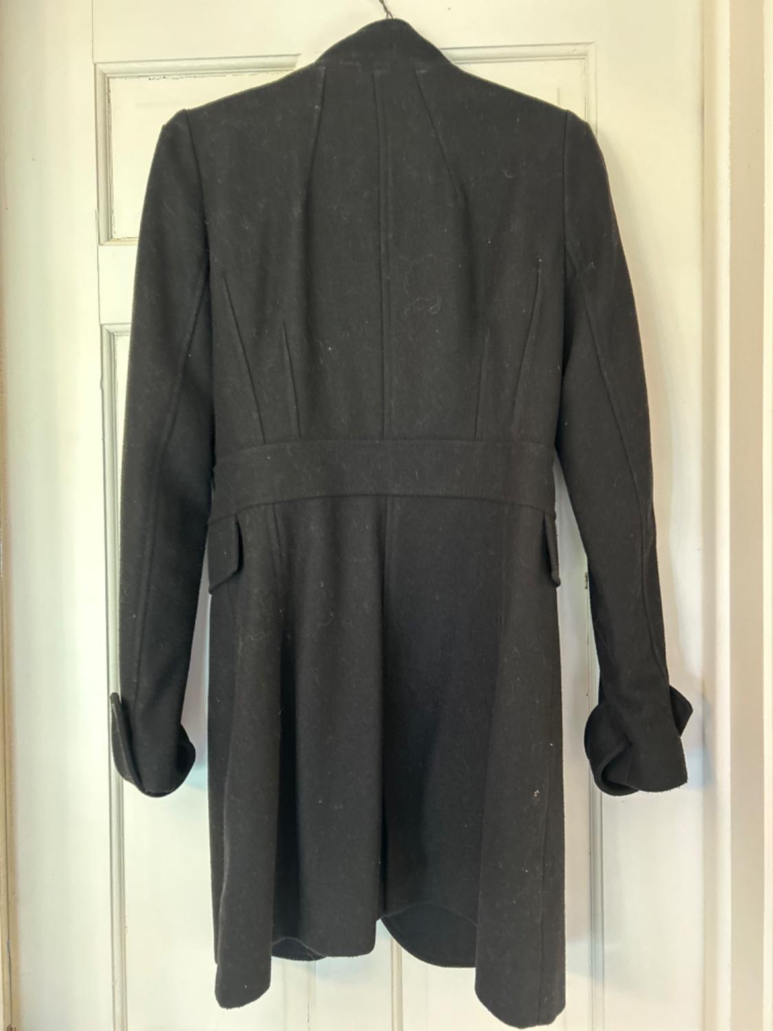 HIGH COLLAR WOOL BLEND COAT - Image 2
