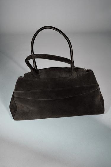 ИЫҚҚА АСАТЫН КҮДЕРІ СӨМКЕ - Сұр Zara компаниясынан