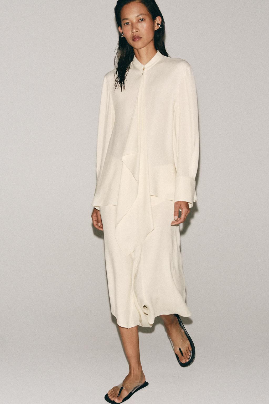 ZW COLLECTION TIED PLEATED BLOUSE - image 2