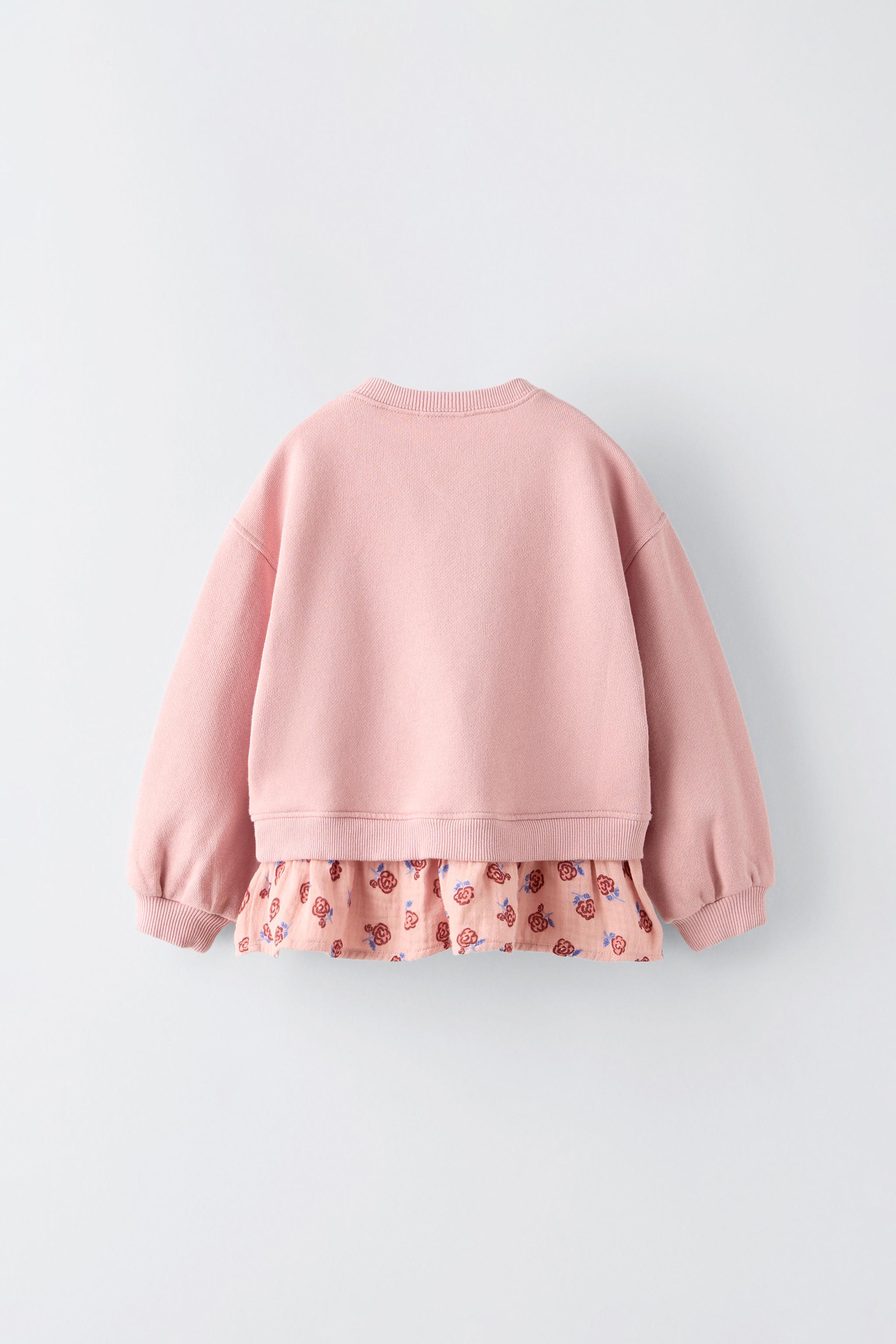 Zara toddler 4-5 flower sweater offers girls 4T 5T