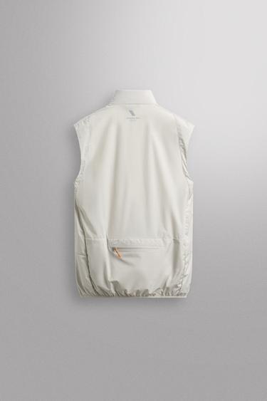 GILET TECHNIQUE MATELASSÉ BIMATIÈRE - Gris perle de Zara - Image 8