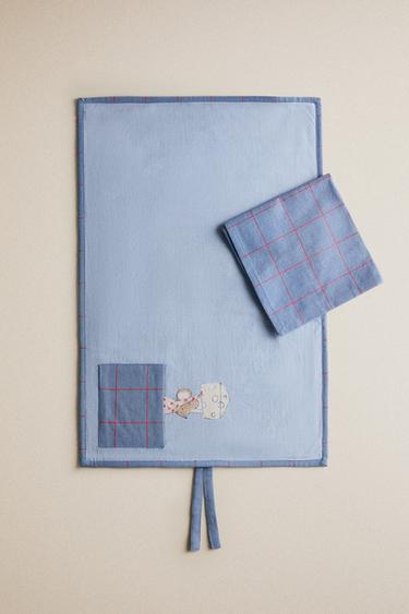 TOOTH FAIRY PLACEMAT AND NAPKIN - Blue by Zara - Image 5