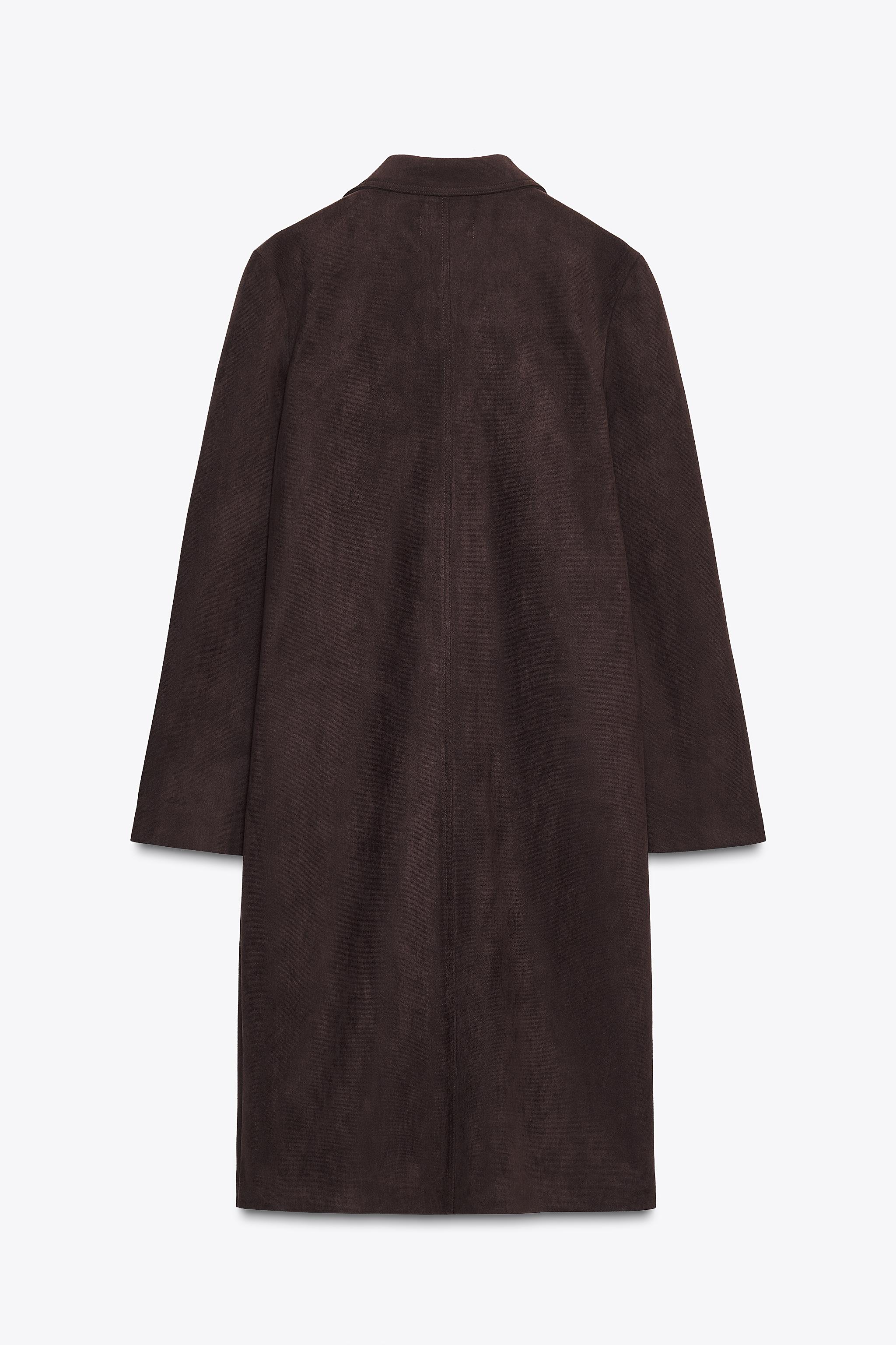美品⭐︎ZARA ロングラインベルト付きウールブレンドコート　S ZARA WOMAN COLLECTION LIMITED EDITION ウール ベルト付き