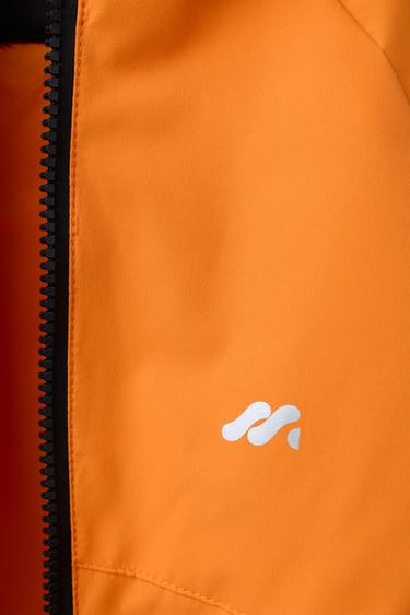 RAINCOAT WINDBREAKER WITH LOGO - Orange by Zara - Image 5