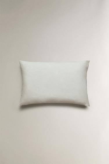 LINEN PATCHWORK CUSHION COVER - Ecru by Zara - Image 3