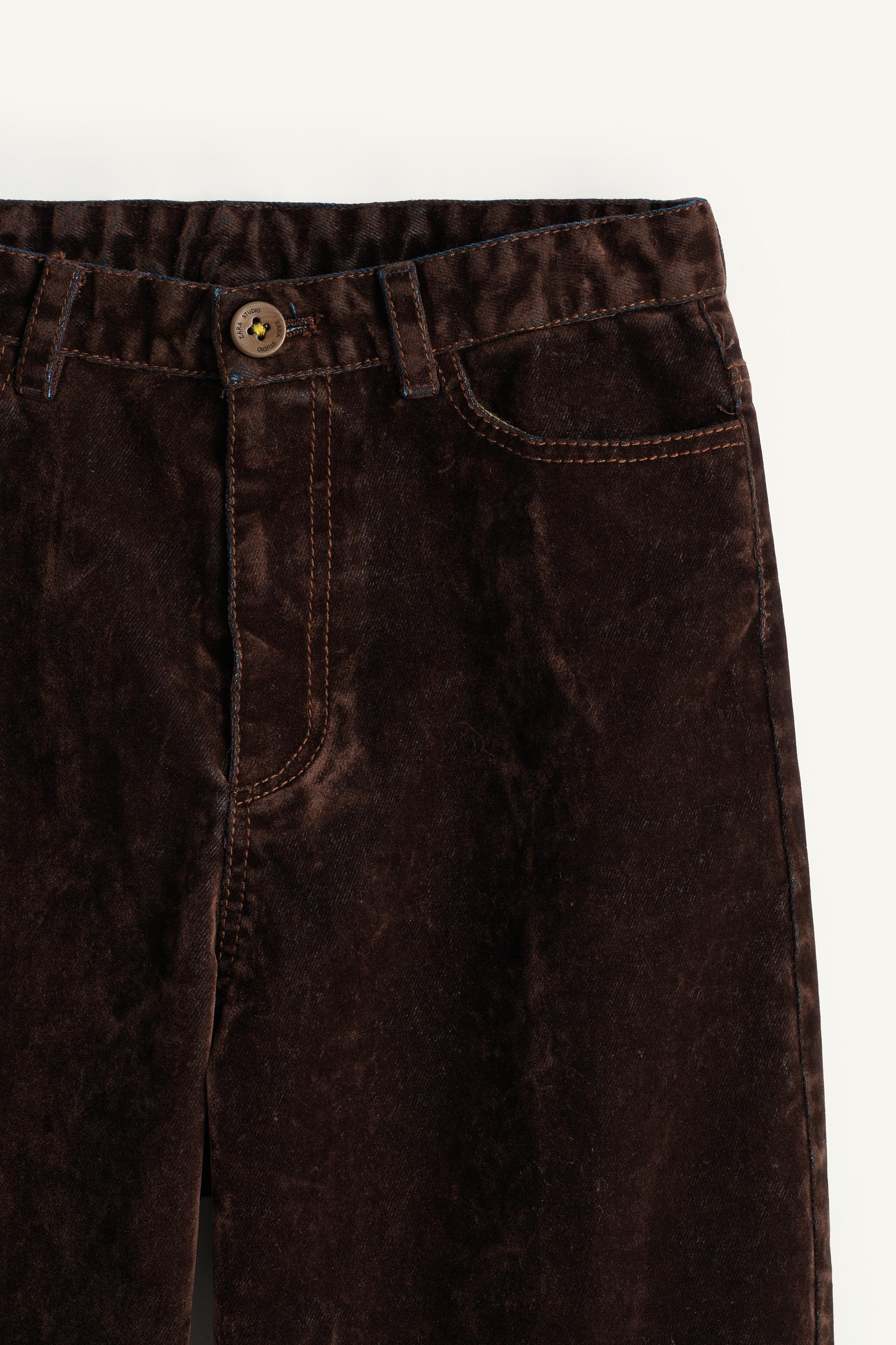 PANTALON WIDE LEG EN VELOURS ÉDITION LIMITÉE