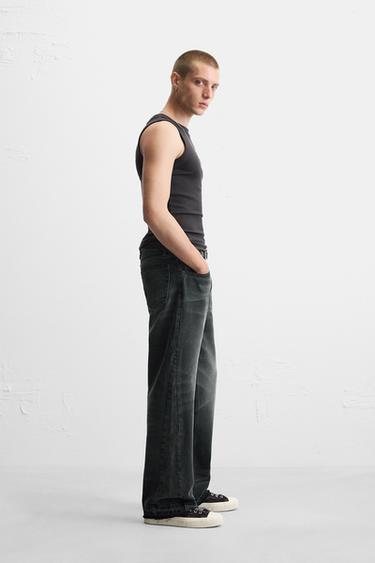 FLARE FIT JEANS - charcoal grey by Zara - Image 3