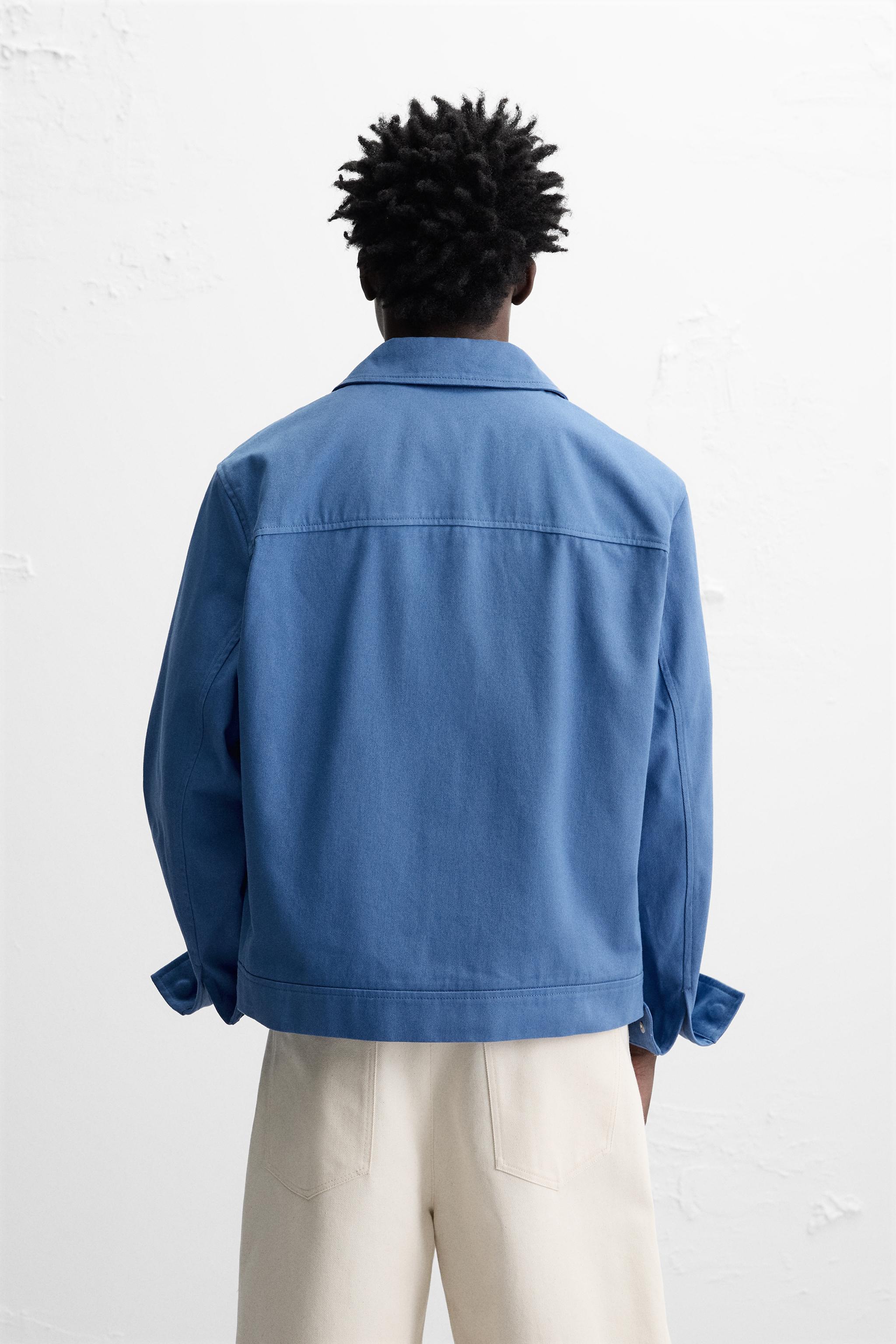 安心★関税込み★ZARA★REGULAR FIT COTTON JACKET REGULAR FIT COTTON JACKET - Blue | ZARA United States