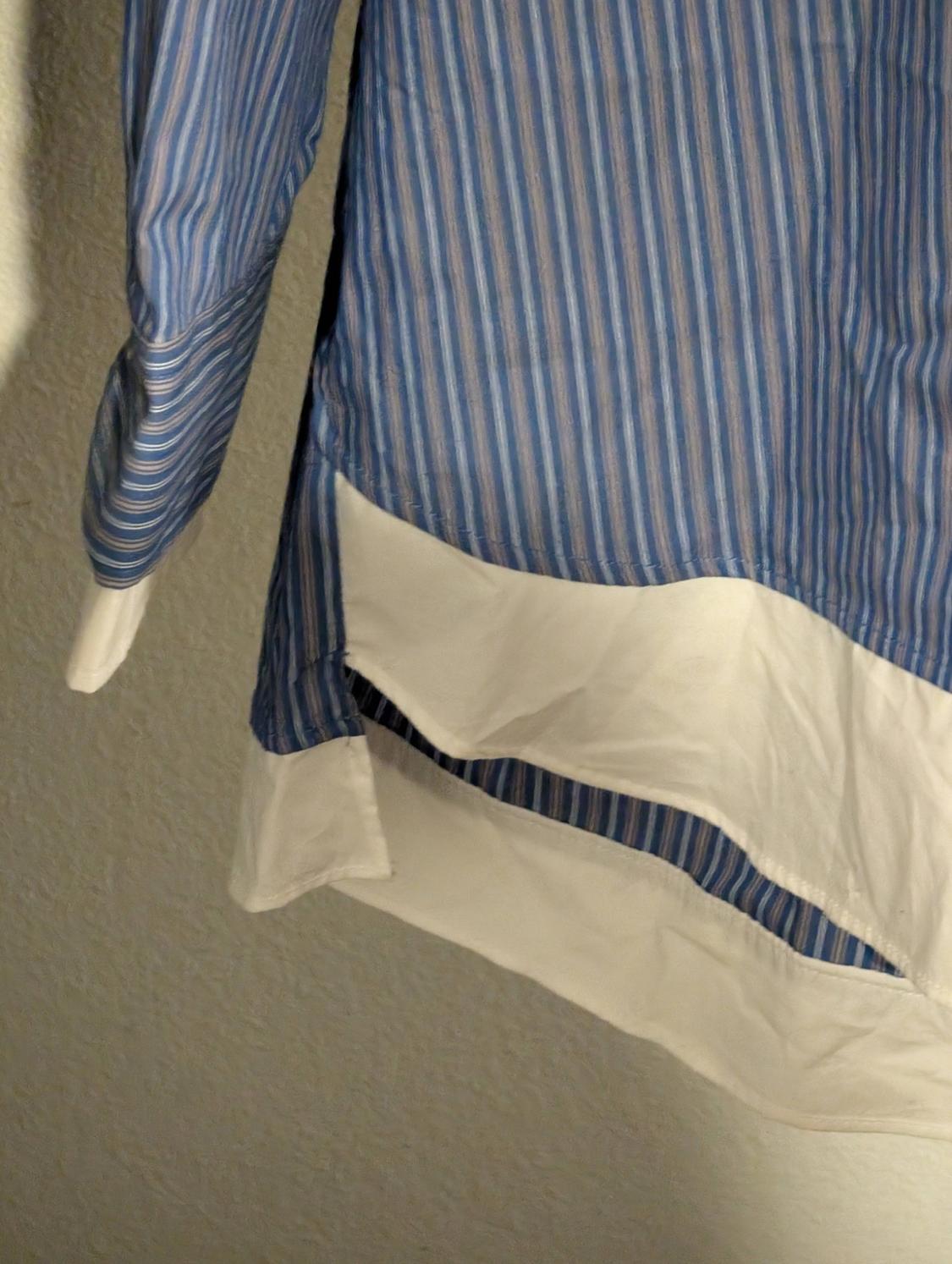 DOUBLE CUFF OVERSIZED POPLIN SHIRT - Image 2