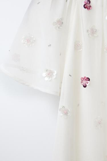 FLORAL BEADED DRESS - Vanilla by Zara - Image 2