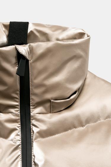 WATER-RESISTANT WINDPROOF DOWN JACKET RECCO® TECHNOLOGY SKI COLLECTION - Gold by Zara - Image 9