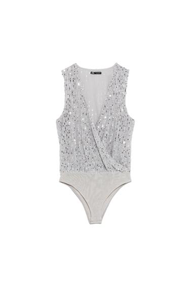 SEQUINNED BODYSUIT