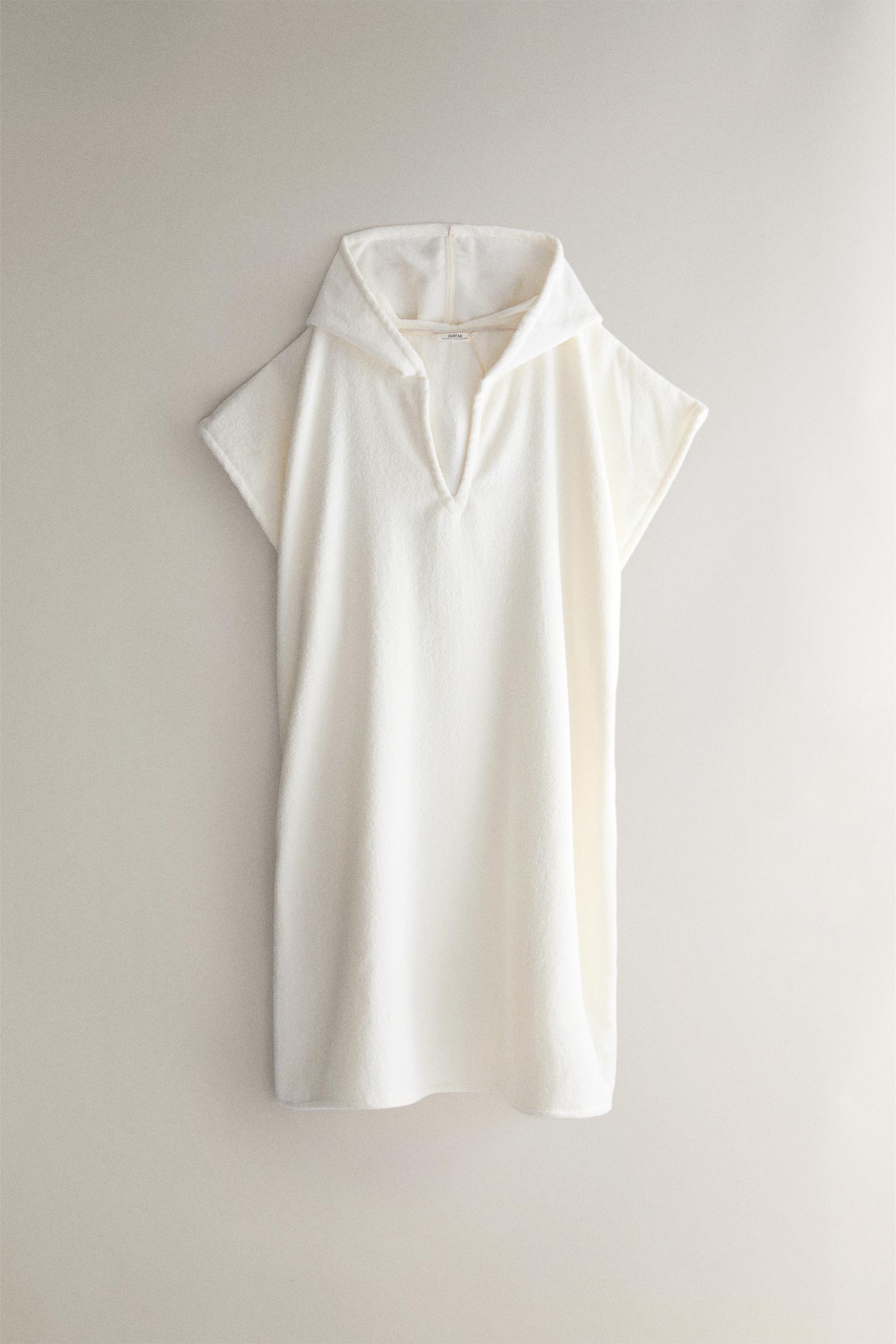 COTTON TERRYCLOTH BEACH PONCHO