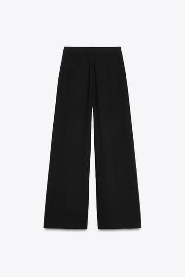 WIDE PAREO TROUSERS - Black by Zara - Image 8