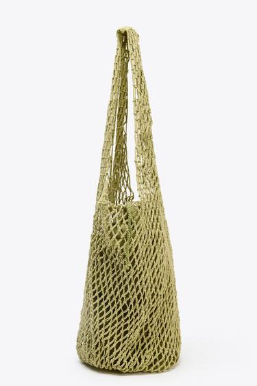 BRAIDED SHOPPER - Green by Zara - Image 3